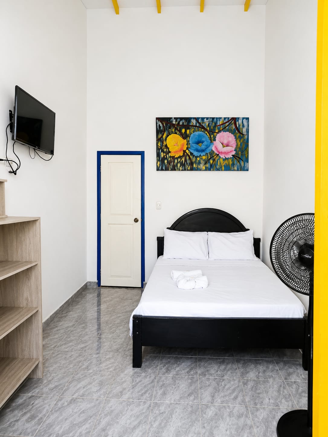 Habitación matrimonial campestre y acogedora